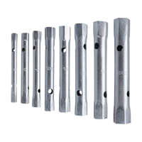 EXTOL EXTOL PREMIUM csőkulcs klt., 10db (8 csőkulcs+2 hajtóvas), CrV., 6-22mm (6×7;8×9;10×11;12×13;14×15; 16×17;18×19;20×22)