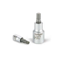 FORTUM FORTUM bitdugófej, imbusz, 1/2', 61CrV5/S2, mattkróm; 6mm (HX6), 55mm FORTUM