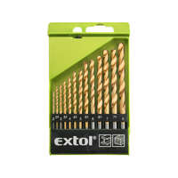 EXTOL EXTOL CRAFT fémcsigafúró klt. HSS TITÁN bevonatú; 13db, 2-8mm, (műanyag dobozban)