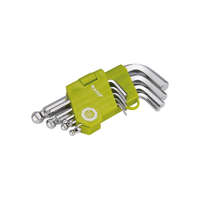 EXTOL EXTOL CRAFT imbuszkulcs klt., rövid, Cr40 gömbfej, TÜV/GS; 9db, 1,5-10mm, bliszteren