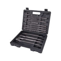 EXTOL EXTOL CRAFT betonfúró és véső klt. SDS PLUS; 13db, 6,8,10/160mm, 8,10,12/210mm, 10,12,14/260mm, lapos 20,40/250mm, hegyes, horon