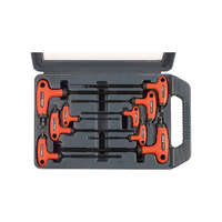 EXTOL EXTOL PREMIUM torx kulcs klt., 9db ; CV., gumírozott T-nyelű, T10×100, T15×100, T20×100, T25×150, T27×150, T30×150, T40×150, T45