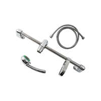 BALLETTO zuhany készlet, fényes; 3 funkciós fej, tömlő 150 cm, szappantartó, fali csúszka