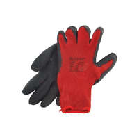 EXTOL EXTOL PREMIUM kötött kesztyű, pamut, vörös, méret: 10', latexbe mártott, csúszásgátló tenyér