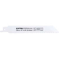 EXTOL EXTOL PREMIUM szablyafűrészlap klt., 3db, Bosch befogás, 150 mm, 8-14T, Bimetal, fém anyagokhoz, durva vágás