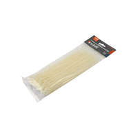 EXTOL EXTOL PREMIUM kábelkötegelő 2,5×150mm 100db, fehér nylon; UV-, sav- és lúgálló