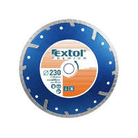 EXTOL EXTOL PREMIUM gyémántvágó TURBO Plus; 150mm, száraz és vizes vágáshoz, vágási mélység: 3,0 cm