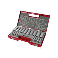 FORTUM FORTUM hosszított dugófej klt. 1/2', 1/4', 20db; 61CrV5 FORTUM