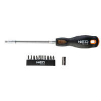 NEO TOOLS Bitfejes Csavarhúzó készlet flexibilis szárral, 12db, SvCm 25 év garanciával 04-212