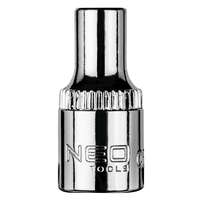 NEO TOOLS Dugókulcs 4mm, 1/4", hatlapú 25 év garanciával 08-442