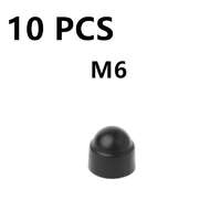 10db M6 M8 M10 M12 Csavar Védősapka Fedél Csavar Anyák Szabadon Látható Hatszögletű Műanyag Csavar Anya Rozsdamentes Porvédő Autó Kiegészítők 10 darab M6