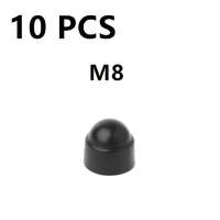10db M6 M8 M10 M12 Csavar Védősapka Fedél Csavar Anyák Szabadon Látható Hatszögletű Műanyag Csavar Anya Rozsdamentes Porvédő Autó Kiegészítők 10 darab M8