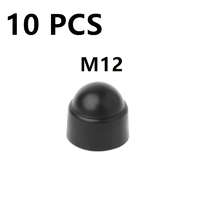 10db M6 M8 M10 M12 Csavar Védősapka Fedél Csavar Anyák Szabadon Látható Hatszögletű Műanyag Csavar Anya Rozsdamentes Porvédő Autó Kiegészítők 10 darab M12