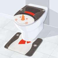 Family Karácsonyi WC ülőke és szőnyeg hóember mintával