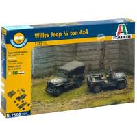 Italeri Italeri: Willys Jeep 1/4 Ton 4 katonai jármű makettek, 1: 72 (7506S)