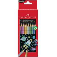 Faber-Castell Faber-Castell Hatszögletű metál színes ceruza 10 db (201583)