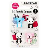 Starpak Starpak állatos puzzle radír 4 db-os - Minisy (505323)