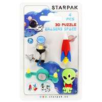 Starpak Starpak puzzle radír 4 db-os - Space (505320)