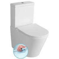 Aqualine-Sapho Aqualine PACO Rimless kombi WC alsó/hátsó kifolyású tartállyal PC1012WR