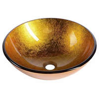 Sapho Sapho Beuty Ago üvegmosdó ráépíthető aranyszínű 42cm átmérőjű 2501-19