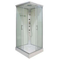 Sanotechnik Sanotechnik komplett szögletes hidromasszázs zuhanykabin fehér 90x90x215cm TC06