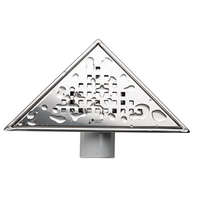 SAY SAY Kackar háromszög zuhanyszifon RM 17,5x17,5 cm (fém)