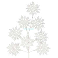  Dekoratív téli gally 22 Fehér 75 cm