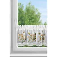  Flora pillangós vitrázs függöny Fehér 30x150 cm