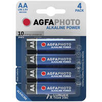 Agfaphoto AgfaPhoto Alkáli ceruza elem AA B4, 4 db