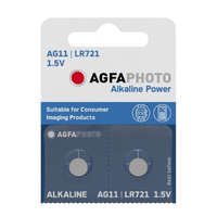 Agfaphoto AgfaPhoto Alkáli gombelem AG11 LR721, 2 db