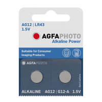 Agfaphoto AgfaPhoto Alkáli gombelem AG12 LR43, 2 db