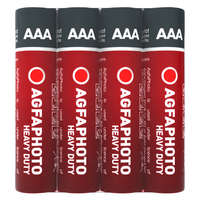 Agfaphoto AgfaPhoto Heavy Duty féltartós mikro elem AAA SHRINK S4, 4 db