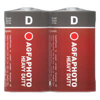 Agfaphoto AgfaPhoto Heavy Duty féltartós góliát elem D SHRINK S2, 2 db