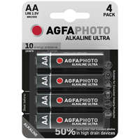 Agfaphoto AgfaPhoto Ultra alkáli ceruza elem AA B4, 4 db
