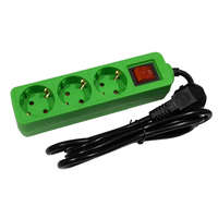 Entac Entac ESEG3-1.5-SW-G, 3-as elosztó 1,5m-es kábellel, kapcsolóval
