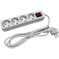 Entac Entac ESEG4-1.5-SW, 4-es elosztó 1,5m-es kábellel, kapcsolóval