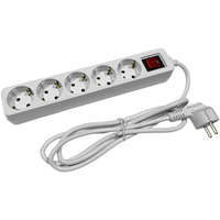 Entac Entac ESEG5-1.5-SW, 5-ös elosztó 1,5m-es kábellel, kapcsolóval