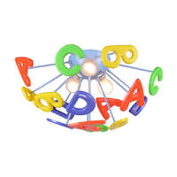 Prezent Prezent ABC 28034 gyermek mennyezetlámpa, 3x40W E14