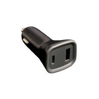 Ultratech UltraTech CC30PD autós töltő 1xUSB-A (20W), 1xUSB-C (12W) 12-24V DC gyorstöltő