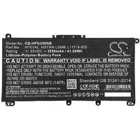 Utángyártott HP L11421-422, L11421-423, L11421-542 helyettesítő Laptop akkumulátor (11.55V, 3550mAh, Li-Polymer) - Utángyártott