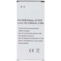 Utángyártott Samsung Galaxy SM-J510GN/DS készülékhez mobiltelefon akkumulátor (Li-Ion, 2500mAh / 9.63Wh, 3.85V) - Utángyártott