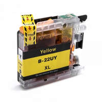 Utángyártott Brother LC-22U Y, LC-22UY, LC-22UY XL, LC-22UYXL, LC22UY helyettesítő tintapatron (Sárga) - Utángyártott