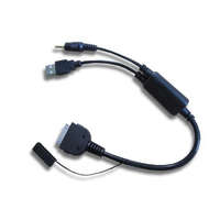 Utángyártott Apple iPhone 3G, 3GS, 4G (4GB/8GB/16GB/32GB), 4S készülékekhez autós audio kábel - Utángyártott
