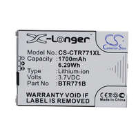 Utángyártott Casio BTR771B helyettesítő mobiltelefon akkumulátor (Li-ion, 3.7V, 1700mAh / 6.29Wh) - Utángyártott