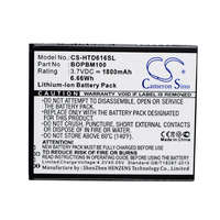 Utángyártott HTC Desire 616 Dual SIM készülékhez mobiltelefon akkumulátor (Li-ion, 3.7V, 1800mAh / 6.66Wh) - Utángyártott