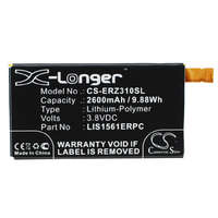 Utángyártott Sony Ericsson Xperia Z3 Compact készülékhez mobiltelefon akkumulátor (Li-Polymer, 3.8V, 2600mAh / 9.88Wh) - Utángyártott