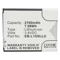 Utángyártott Samsung Galaxy Grand Duos készülékhez mobiltelefon akkumulátor (Li-Ion, 2100mAh / 7.98Wh, 3.8V) - Utángyártott