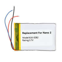Utángyártott Apple iPod Nano MA004LL/A készülékhez MP3-lejátszó akkumulátor (Li-Polymer, 400mAh / 1.48Wh, 3.7V) - Utángyártott