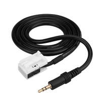 Utángyártott Citroen C4 készülékhez átalakító kábel (3.5mm Jack (Apa), 12 tüskés Quadlock, Fekete) - Utángyártott