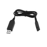 Utángyártott Braun Contour Pro, X készülékekhez töltőkábel (USB-A (Apa), 120cm, Fekete, 6V) - Utángyártott